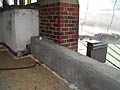 Brandschutzmauer bei Nachbarhaus E31, beim Innenhof