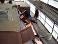 Schr�ge Orleansstr., Richtung Nachbarhaus Orleansstr